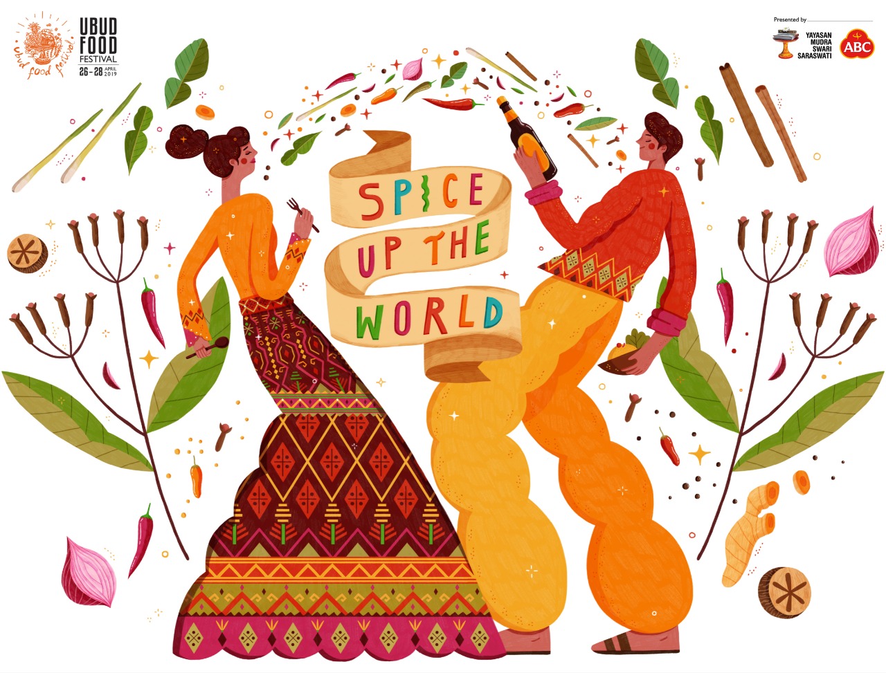 Ubud Food Festival 2019 yang bertajuk Spice Up The World | Sumber: Ubud Food Festival